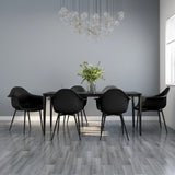 Dining Chairs 6 pcs Black PP 3082357
