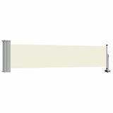 Patio Retractable Side Awning 60x300 cm Cream 48353
