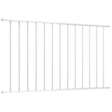 Fence Panel Woerden Powder-coated Steel 1.7x1 m White 145225