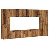 Wall Mounted TV cabinets 8 pcs Old Wood Engineered Wood 3328975