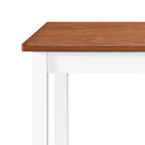 Bar Table and Stool Set 3 Pieces Solid Wood 245547