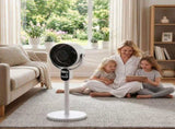 UK Standard FKYT-L18XH5R 2-in-1 Air Circulator Fan, 220V 40W, Black & White ABS Body, Copper-clad 36804356
