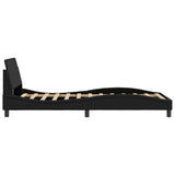 Bed Frame "Dover" Black 100x190 cm Faux Leather 373269