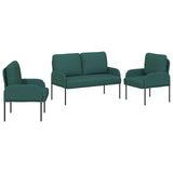 Sofa Sets 3 pcs Dark Green 115 x 56 x 80 cm Plywood 3406212