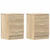 Bedside Cabinets 2 pcs Sonoma Oak 38x35x56 cm Engineered Wood 800457