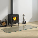 Fireplace Glass Plate Rectangular 120x50 cm 324125