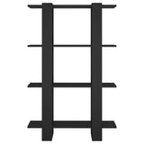 Book Cabinet/Room Divider Black 80x30x123.5 cm 811575