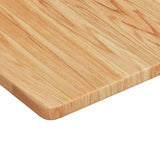 Basin Shelf Wall Mounted Steel and Solid Wood Oak 3302477