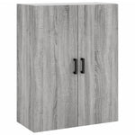 Highboard Grey Sonoma 69.5x34x180 cm Engineered Wood 3196017
