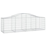 Arched Gabion Baskets 20 pcs 200x50x60/80 cm Galvanised Iron 3145613