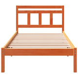 Bed Frame Brown 90 x 190 cm Solid Pine Wood 872355