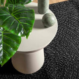 Rug ZIZUR Anthracite 80x250 cm Jute Look Indoor and Outdoor 4010344