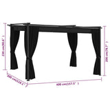Gazebo 4x3 m Anthracite 3053421