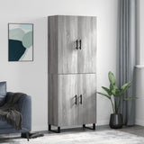 Highboard Grey Sonoma 69.5x34x180 cm Engineered Wood 3195705