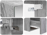 Bathroom Cabinet Set 5 pcs Grey Sonoma Engineered Wood 3406396