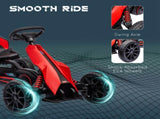 Kids Pedal Go Kart, with Adjustable Seat, EVA Wheels, Seat, Handbrake - Red T3398P348369