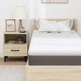 Mattress Topper White 80 x 200 x 6 cm Jaquard Fabric 4106199