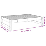 Garden Footstool 120x80 cm Impregnated Wood Pine 825715