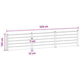 Fence Panel 3 pcs WPC and Aluminium Black 3429449