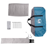 Party Tent Blue 10-Person 185T Polyester with PU Coating 42017449