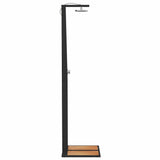 Outdoor Shower Black 50x55x224 cm Poly Rattan and Acacia Wood 368206