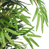 ZNTS Artificial Bamboo Tree 1095 Leaves 150 cm Green 358986