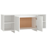 TV Cabinet White 130x35x50 cm Engineered Wood 809584