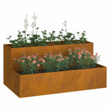 Garden Planter Rusty 100 x 60 x 45 cm Weathering Steel 865875