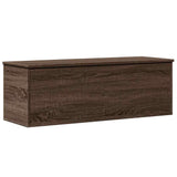 Storage Box Brown Oak 102x35x35 cm Engineered Wood 840694