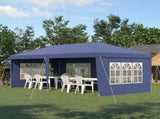 3 x 6m Pop Up Gazebo, Height Adjustable Marquee Party Tent with Sidewalls and Storage Bag, Blue T3398P319921