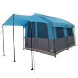 Family Tent 4-Person with Roof Blue and Grey 324 x 255 x 230 cm 42004084