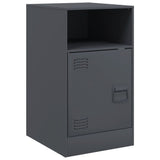 ZNTS Bedside Cabinet Anthracite 34.5x39x62 cm Steel 841767