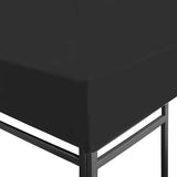 Gazebo Top Cover 270 g/m 3x3 m Black 312078