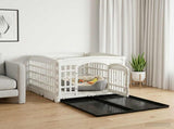 4 Panel Dog Playpen 177.5 x 154.5 x 112 cm Plastic White 42027221