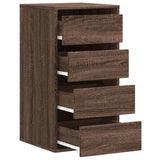 Corner Chest of Drawers Brown Oak 40x41x76 cm Engineered Wood 852867