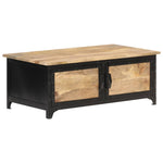 ZNTS Coffee Table 90x50x35 cm Solid Mango Wood 289103