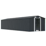 Garden Shed Anthracite 257x990x181 cm Galvanised steel 47038