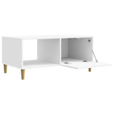 Coffee Table High Gloss White 90 x 50 x 40 cm Engineered Wood 895189