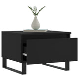 Coffee Tables 2 pcs Black 50x46x35 cm Engineered Wood 830879
