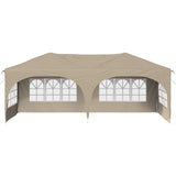 Pop-up Party Tent 575 x 288 x 245 cm Cream Oxford Fabric 42019889