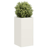 Planter White 40x40x80 cm Cold-rolled Steel 860704