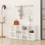 Shoe Bench White 103x30x55 cm Engineered Wood 803290