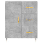 Highboard Concrete Grey 69.5x34x180 cm Engineered Wood 3195887