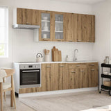 Kitchen Unit LYON 8 pcs Artisan Oak Engineered Wood 3438210