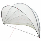 Pool Dome Folding Manual Grey and Orange 500 x 500 x 236 cm 42001123