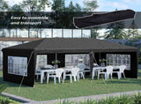 3 x 6m Pop-Up Gazebo, with Removable Walls - Black T3398P323800