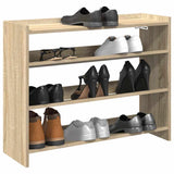 Shoe Rack Sonoma Oak 80x25x62 cm Engineered Wood 859916