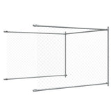 Dog Cage with Door Grey 6x2x1.5 m Galvanised Steel 3209579