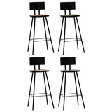 5 Piece Bar Set Black 3057829