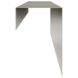 Garden Cover Profile 2 pcs 100 x 10 x 15 cm Stainless Steel 8012914